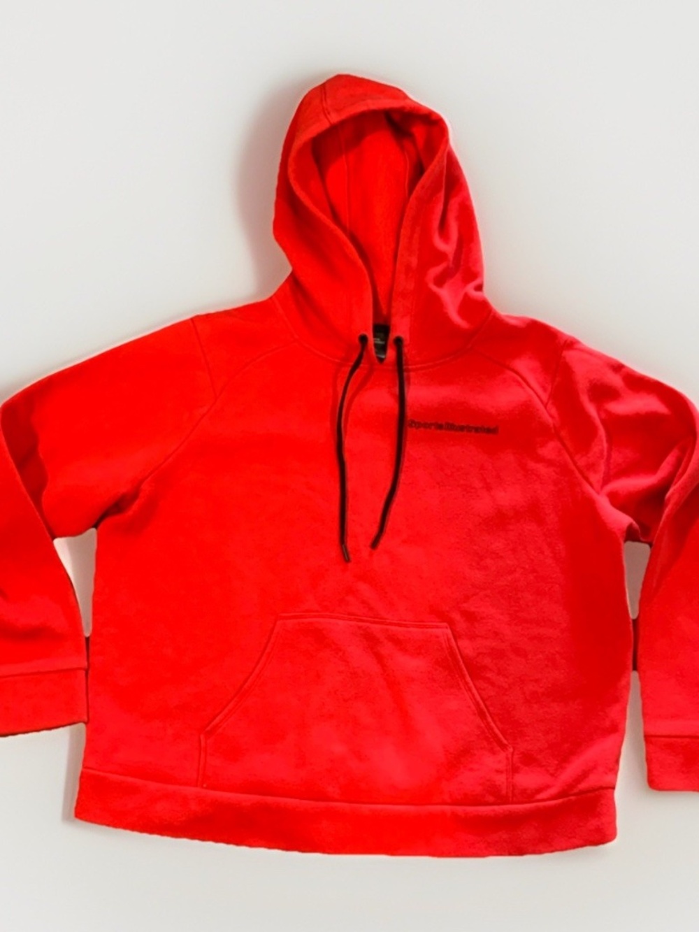 Sports Illustrated Fleece Pullover Hoodie Red Unisex XL Cotton Polyester SKU 055